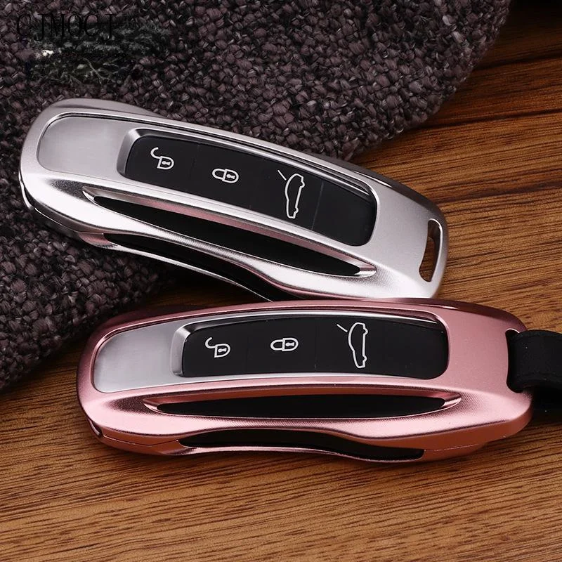 Customized Suitable for Porsche Cayenne Automotive Key Case Automotive Aluminum Alloy Metal Key Case Cover