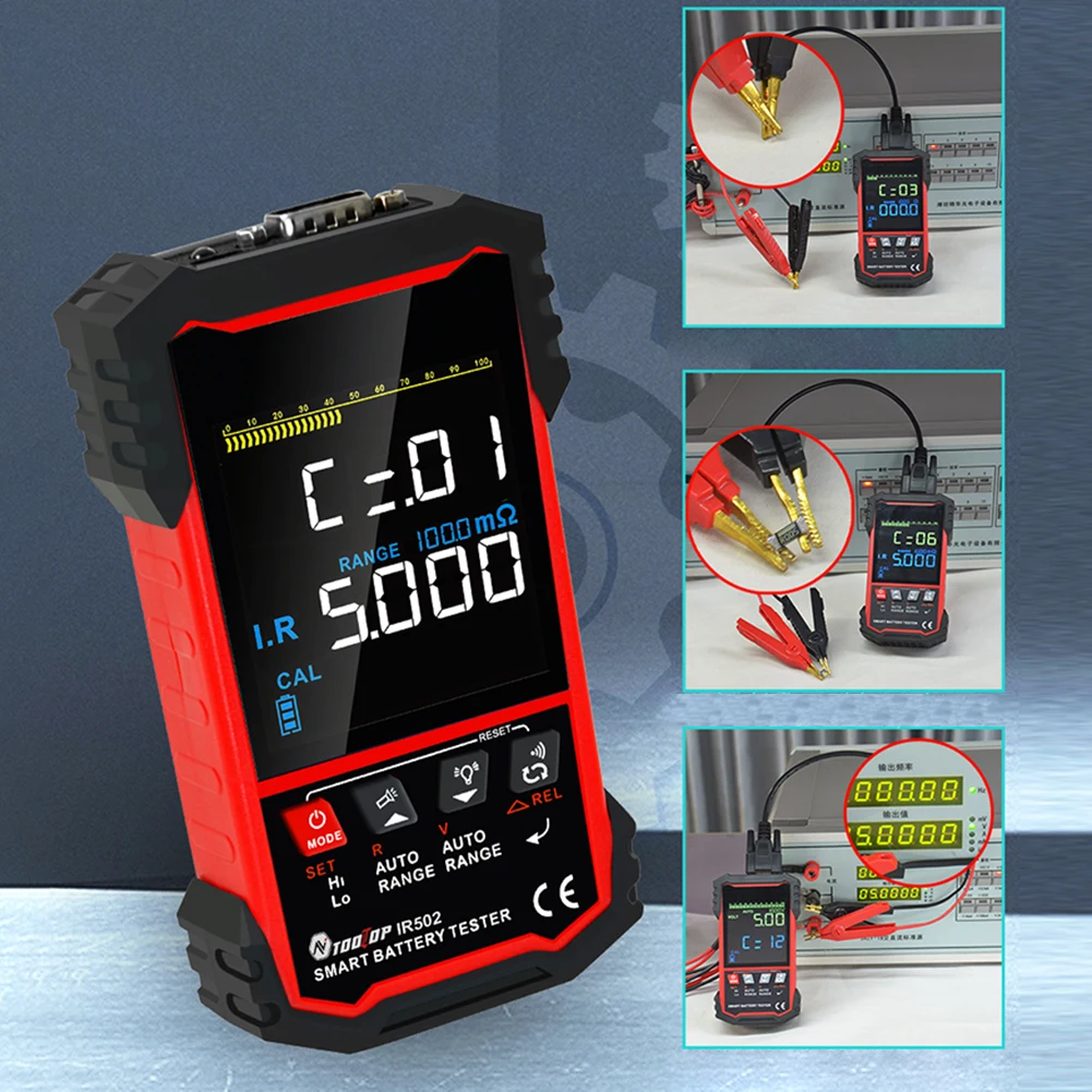 IR500/IR502 Внутренний Омметр Батареи 120 В 4-проводной Тест Для Измерения Калибровки