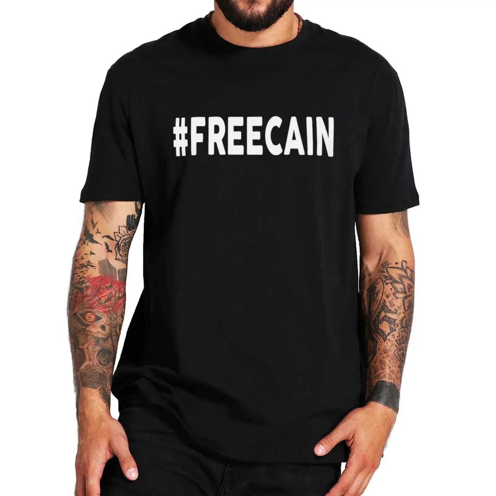 

FreeCain Essential T-Shirt New 2022 Free Cain Velasquez Fans Unisex Short Sleeve 100% Cotton Premium Soft Men T Shirt