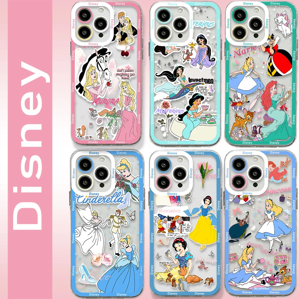 

Disney Alice Princess Transparent Phone Case For Xiaomi Mi 13 12 11 10 lite 11i 12S Poco M3 M4 F3 MIX 3 4 Pro Ultra 5G 4G Cover