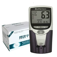 biohermes rapit test pocket portable handle hba1c analyzer meter blood group testing equipment glucose test strips sugar test