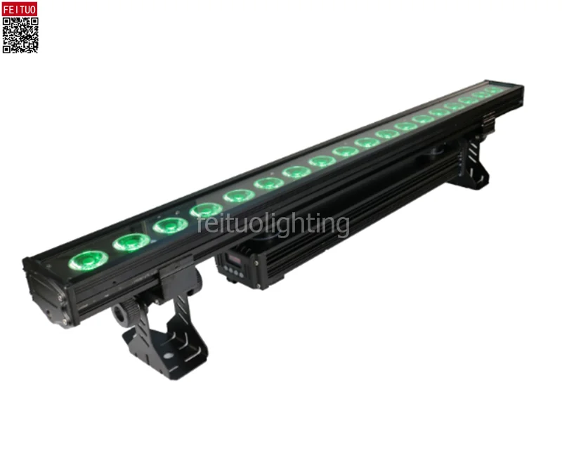 

4/lot IP65 waterproof Battery Wireless Outdoor 18x18w Rgbwa Uv 6 In 1 dmx led Wall Wash Light For Wedding Event Decoratio