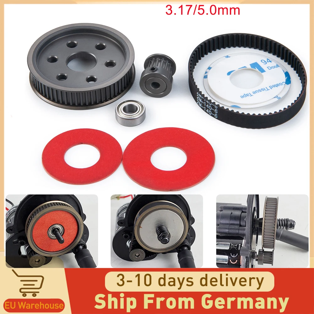 AXSPEED 3,17/5,0 мм Система трансмиссии с ремнем для радиоуправляемого автомобиля 1/10 Axial SCX10 SCX10 II 90046 обновленные детали для самостоятельной сборки