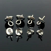 50pcslot stainless steel charms eye pin bails beads end caps clasps pins connectors for diy pendant jewelry making wholesale