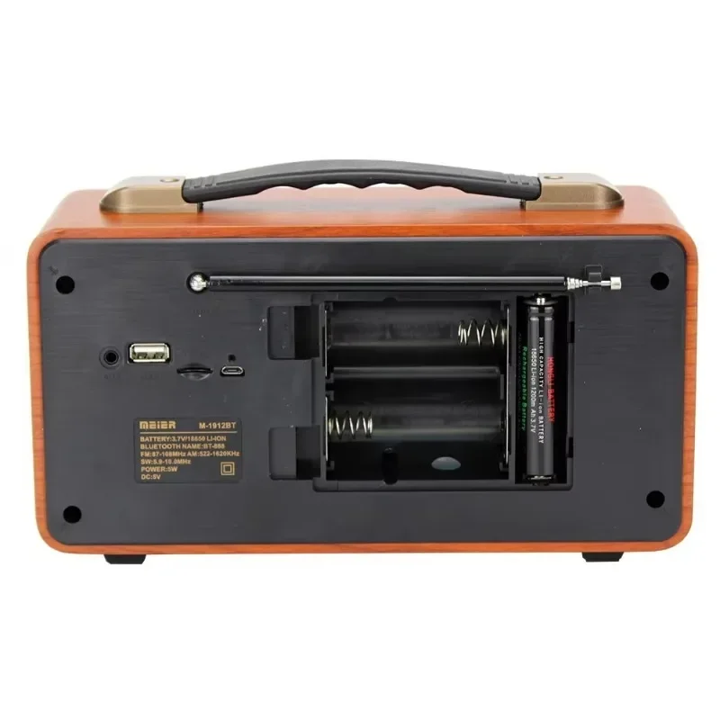 M-1912BT Винтажная радиосвязь Am Fm Sw многодиапазонная с HIFI стерео беспроводной