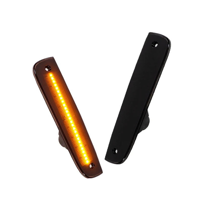 

Дымчатые/прозрачные линзы Янтарный светодиодный передний бампер автомобиля, боковые габаритные огни поворота для Jeep Cherokee 1997-2001 гг.