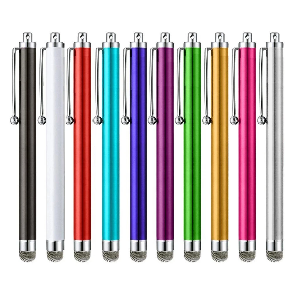 

1PCS Metal Stylus Pen Mesh Fiber Capacitive Pens Touch Screen Stylus Pen for iPhone13 Samsung Smart Phone Tablet PC Smart Phone