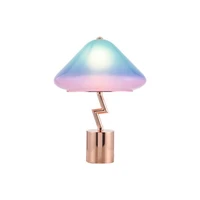 art design mushroom lamp fixture modern table lamp metal base glass lamp shade lighting etl891130