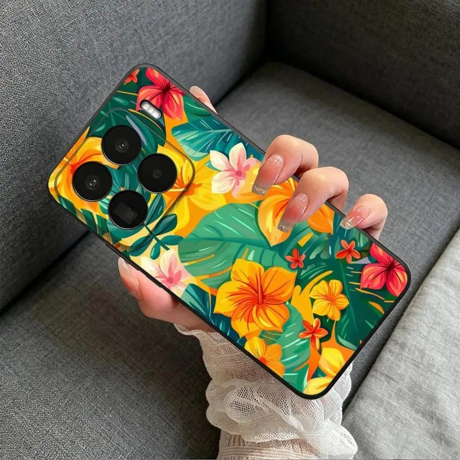 Фото Чехол для телефона с тропическими цветами для Xiaomi Poco X8 Pro Max M7 X7 C85 F6 X3 F5 F8 Ultra X5 C71 X4 F7 F4 №5