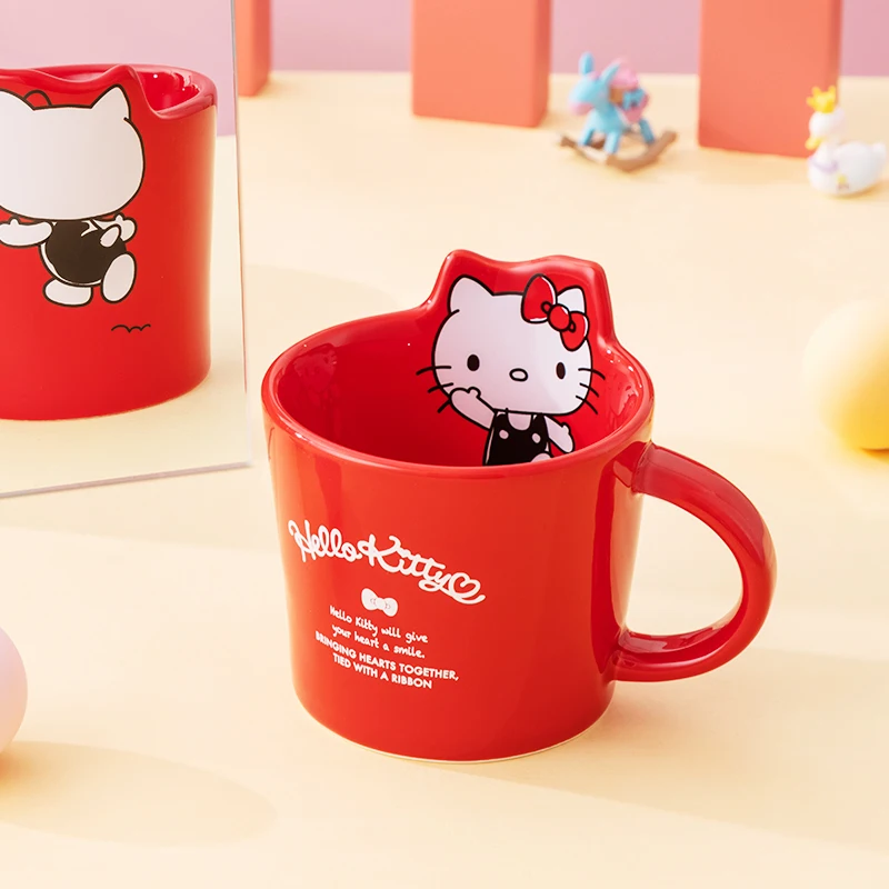 Розовая кавайная мультяшная персональная керамическая чашка My Melody Purin Dog аниме