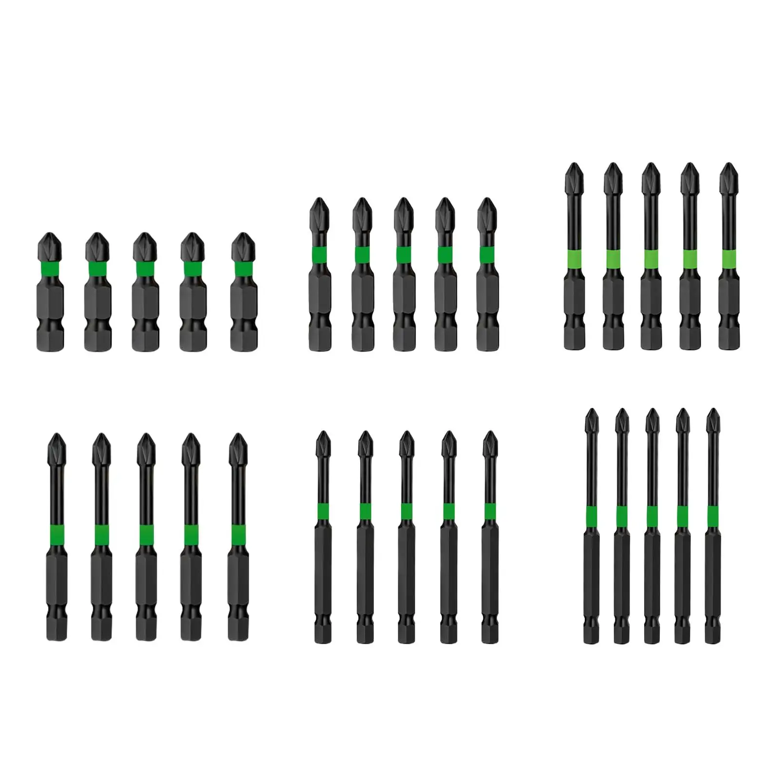 

5Pcs Impact Bit Screwdriver Bit Alloy Steel Drill Bit Multipurpose Impact Driver Bit Set for Electrician Maintenance Home Repair