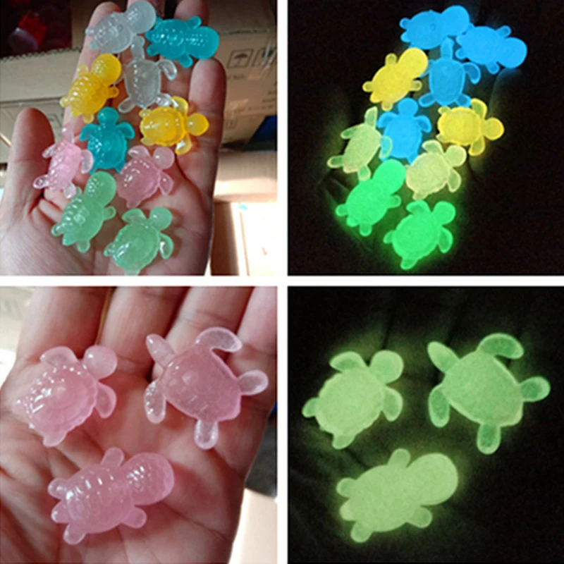 10 шт. Мультяшные светящиеся маленькие черепахи микро-пейзаж сделай сам смола