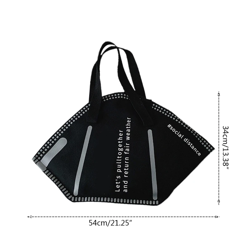 Women Mask Shopping Tote Bag Large Capacity Money Clutch Clothing Accessories images - 6