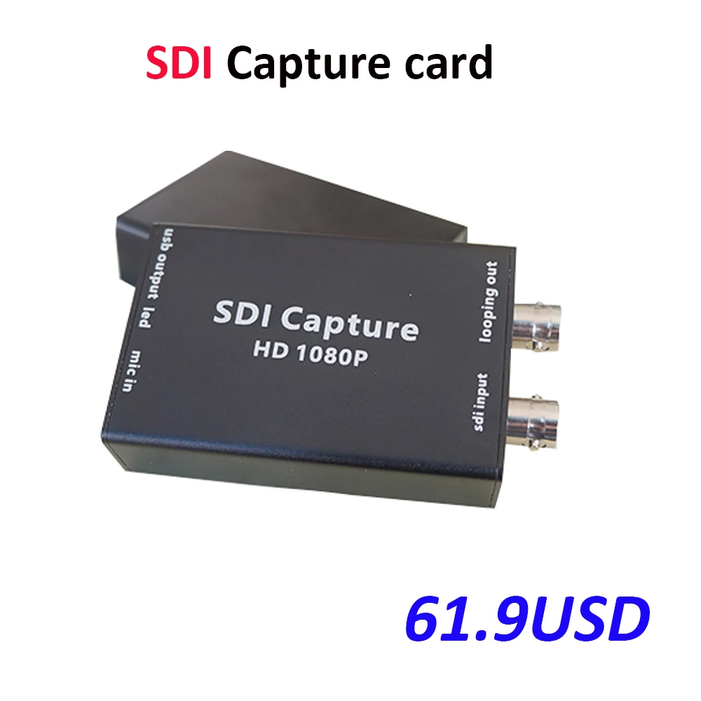 1080P SDI вход и USB выход SDI-USB Карта видеозахвата для компьютера 60fps Запись в реальном