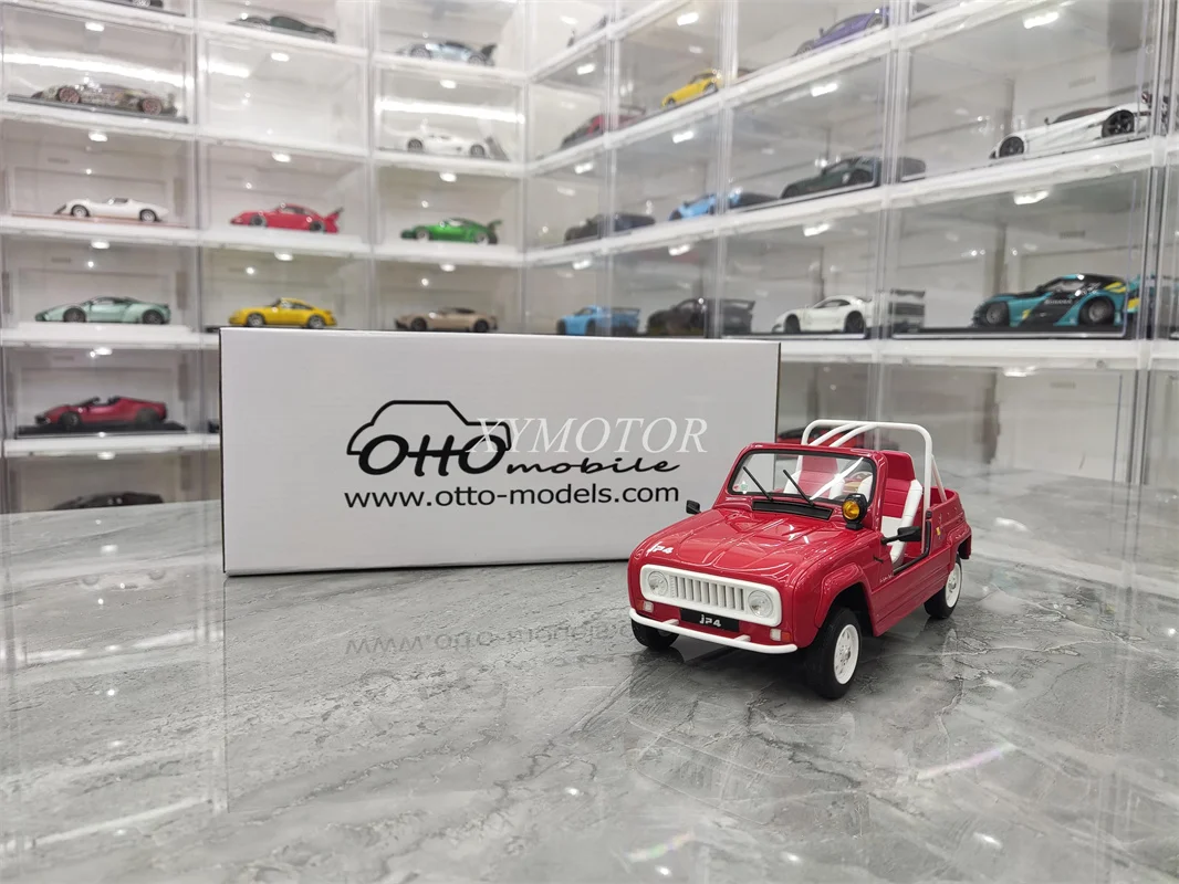 

Модель автомобиля Отто 1:18 для RENAULT 4L JP4 SUV из смолы, литая красная игрушка, подарок, хобби, демонстрационные украшения, коллекция