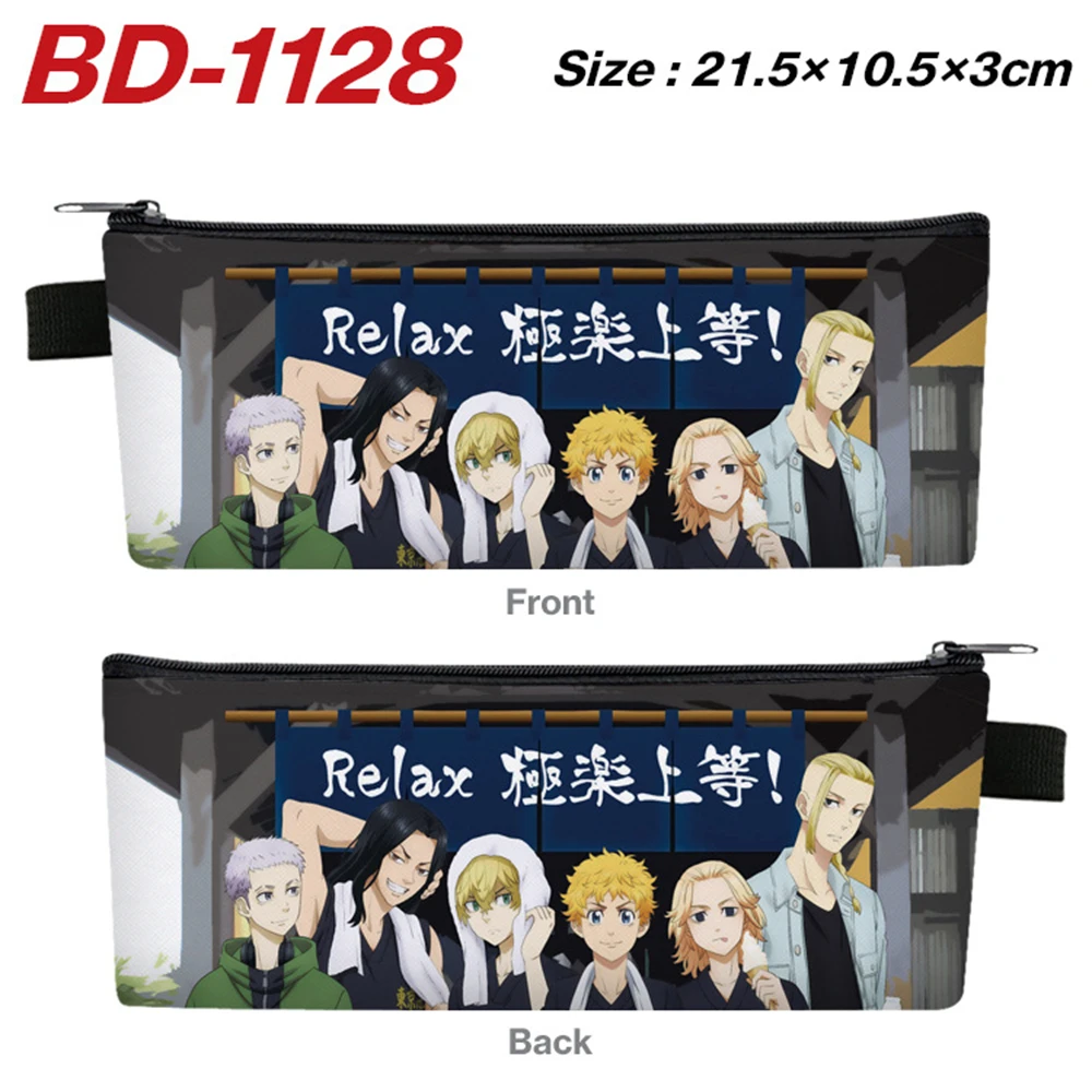 

Tokyo Revengers Full Colors Pu Pencil Case Cartoon Small Penbag Unisex Make Up Pouch Zip Cosmetic Cases Student Stationery Bag