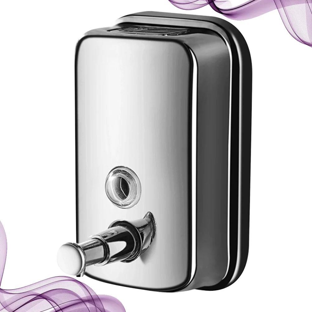 

1PC Wall Mounted 304 Stainless Steel Hand Soap Dispenser Liquid Soap Dispenser Manual Liquid Shower Box Hanging Dispenser