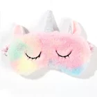 Повязка на глаза для детей, с плюшевым единорогом