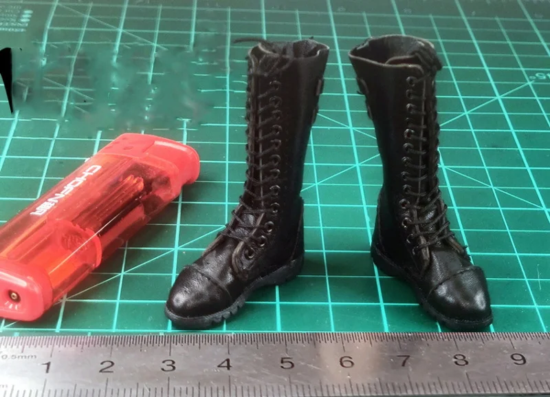 

VERYCOOL VC-CF-04 1/6 Female Double Agent Zero Genuine Leather Boots Solid With Connector Model For 12'' Action Figure Body