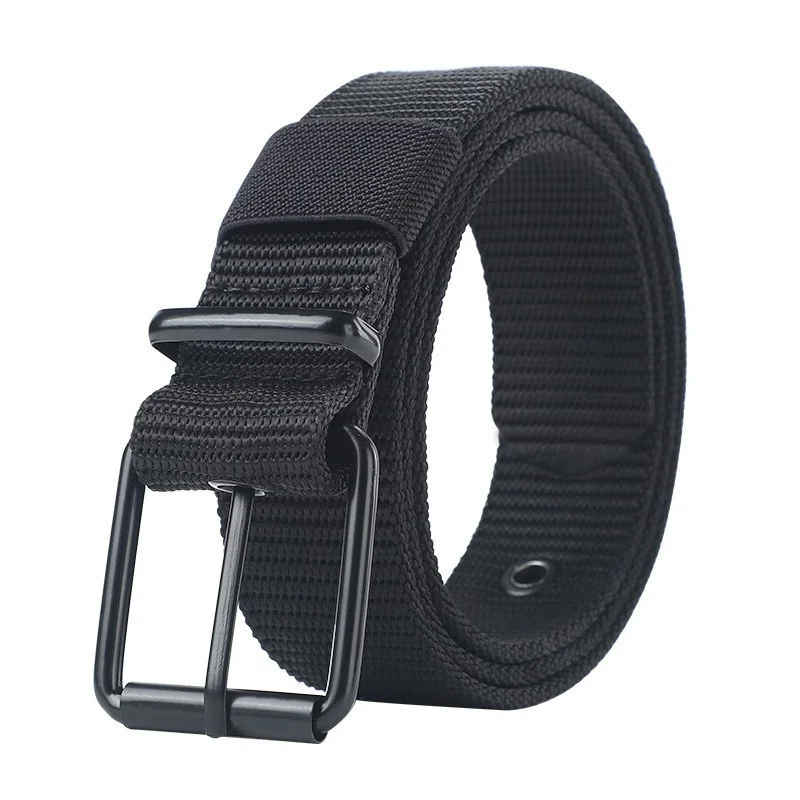 New Canvas Belt Men Tactical Belts Selling Men's Outdoor Sport Simple Practical Weave Nylon Canvas Cowboy Pants Women Belt