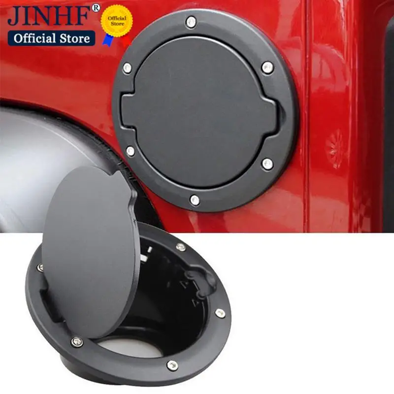 Tank Cap Cover for Jeep Wrangler Accessories Car Styling Tank Covers for 2007-2016 Jeep Wrangler JK Car oil Cap Fuel 165*165mm