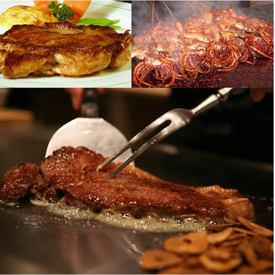 Электрический контактный гриль полурыженная полупластинчатая сковорода из