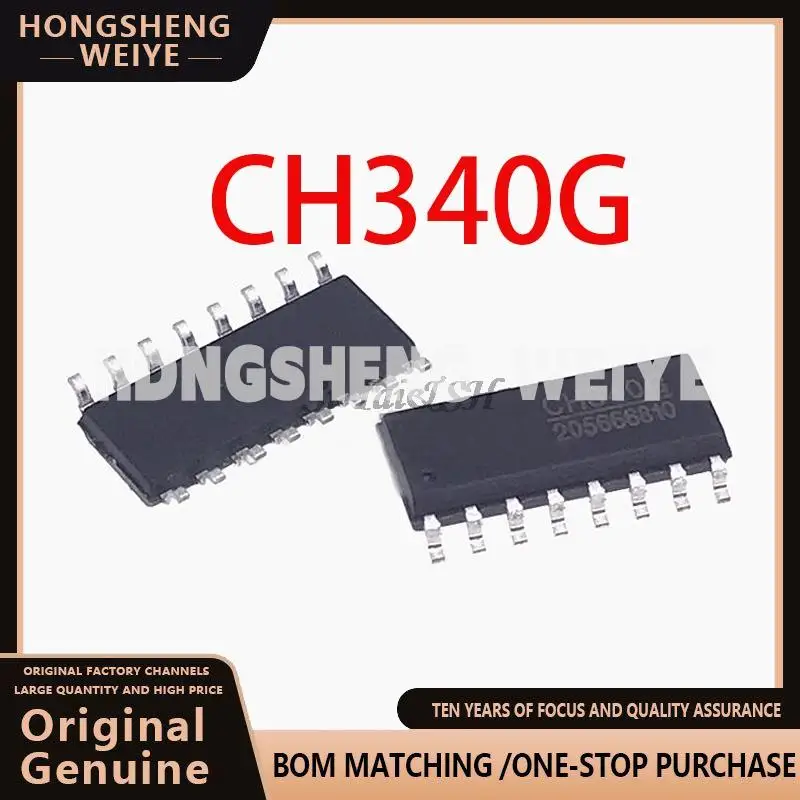 Плата CH340G SOP16 100% G SOP-16 CH340 SOP оригинальная, плата IC R3, Бесплатный USB-кабель, последовательный чип, новинка 340, 5 шт.