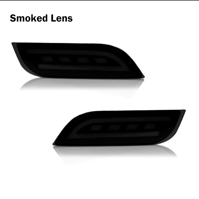 

Красные/дымчатые линзы, красные светодиодные отражатели бампера, задние противотуманные фары, стоп-сигналы/задние фонари для Subaru Impreza WRX STi XV Crosstrek