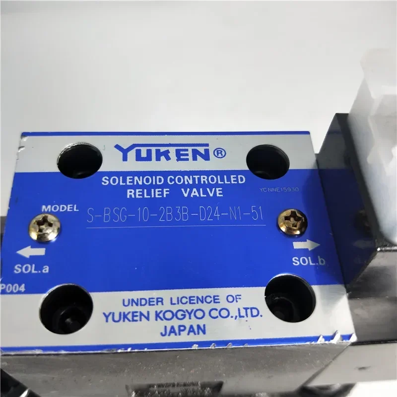Электромагнитный предохранительный клапан YYHC YUKEN S-BSG-10-2B3B-D24-N1-51 S-BSG-03-2B3B-D24-N1-51