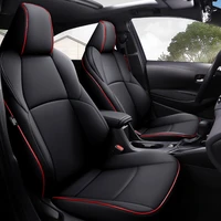 custom fit full set car seat covers for toyota select corolla 2019 2020 2021interior decoration waterproof leatherette black