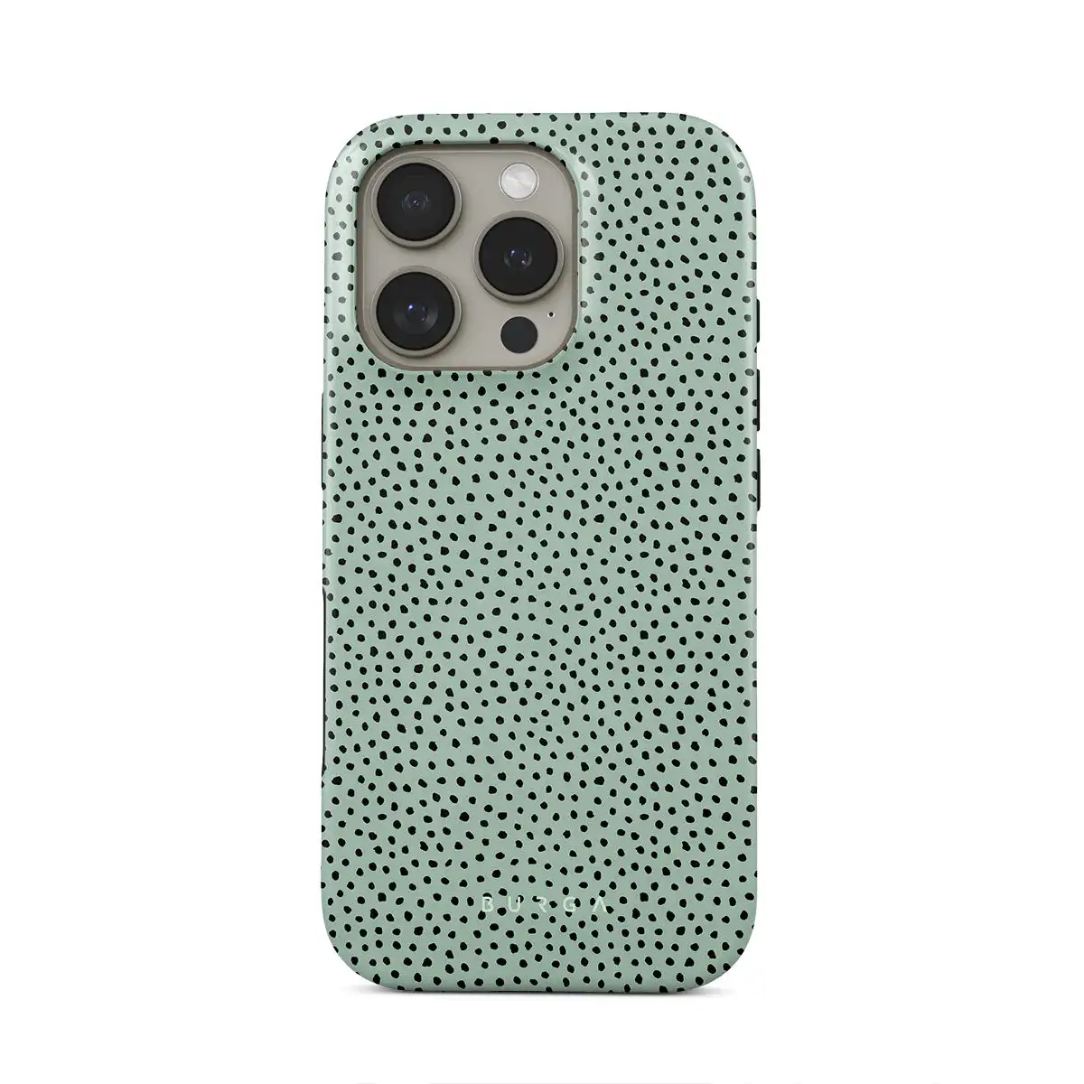 BURGA Mint Gelato — чехол для телефона в горошек iPhone 16 15 14 13 12 11 Pro Max X XS XR XSMax 7 8 Plus глянцевая