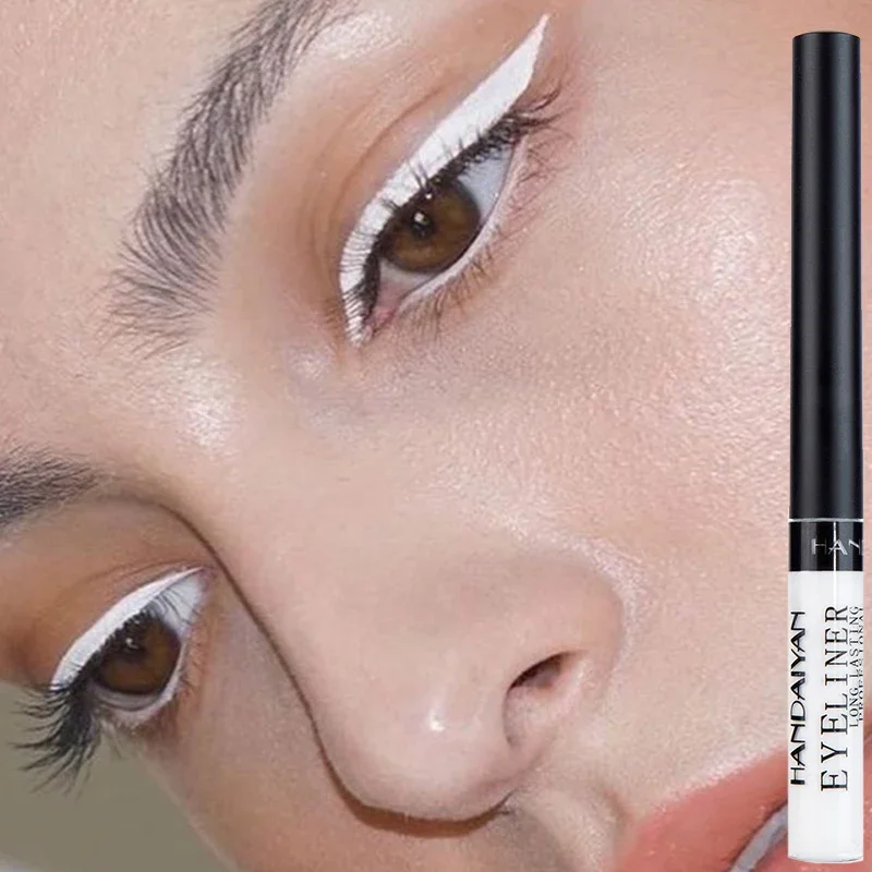 Неоновая жидкая подводка для глаз, 12 цветов, водостойкая стойкая быстросохнущая синяя, белая, розовая, гладкая матовая подводка для глаз, карандаш для глаз, Косметика для макияжа