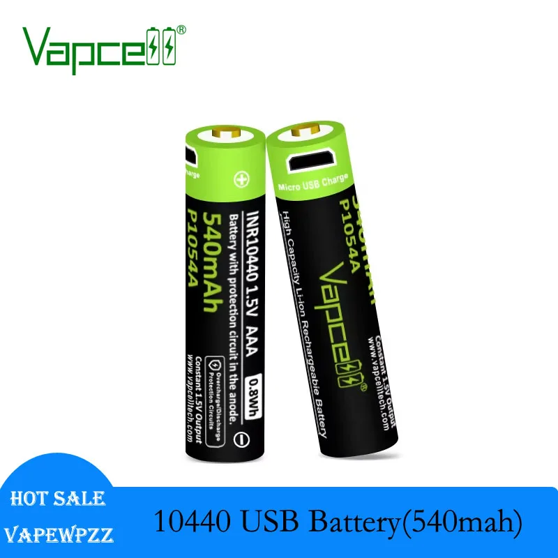 USB-батарея Vapcell P1054A 10440