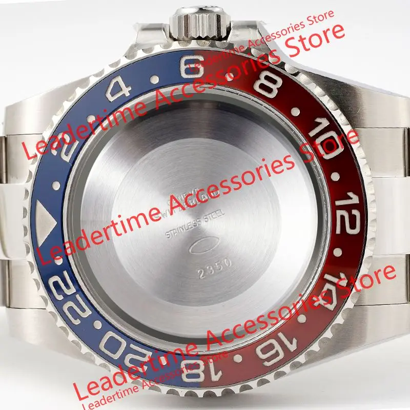 

Clean GMT 126710 116710 Bi-Directional Rotating Red/Blue Ceramic Bezel 904L Case For Assembly Accessories Aftermarket Parts