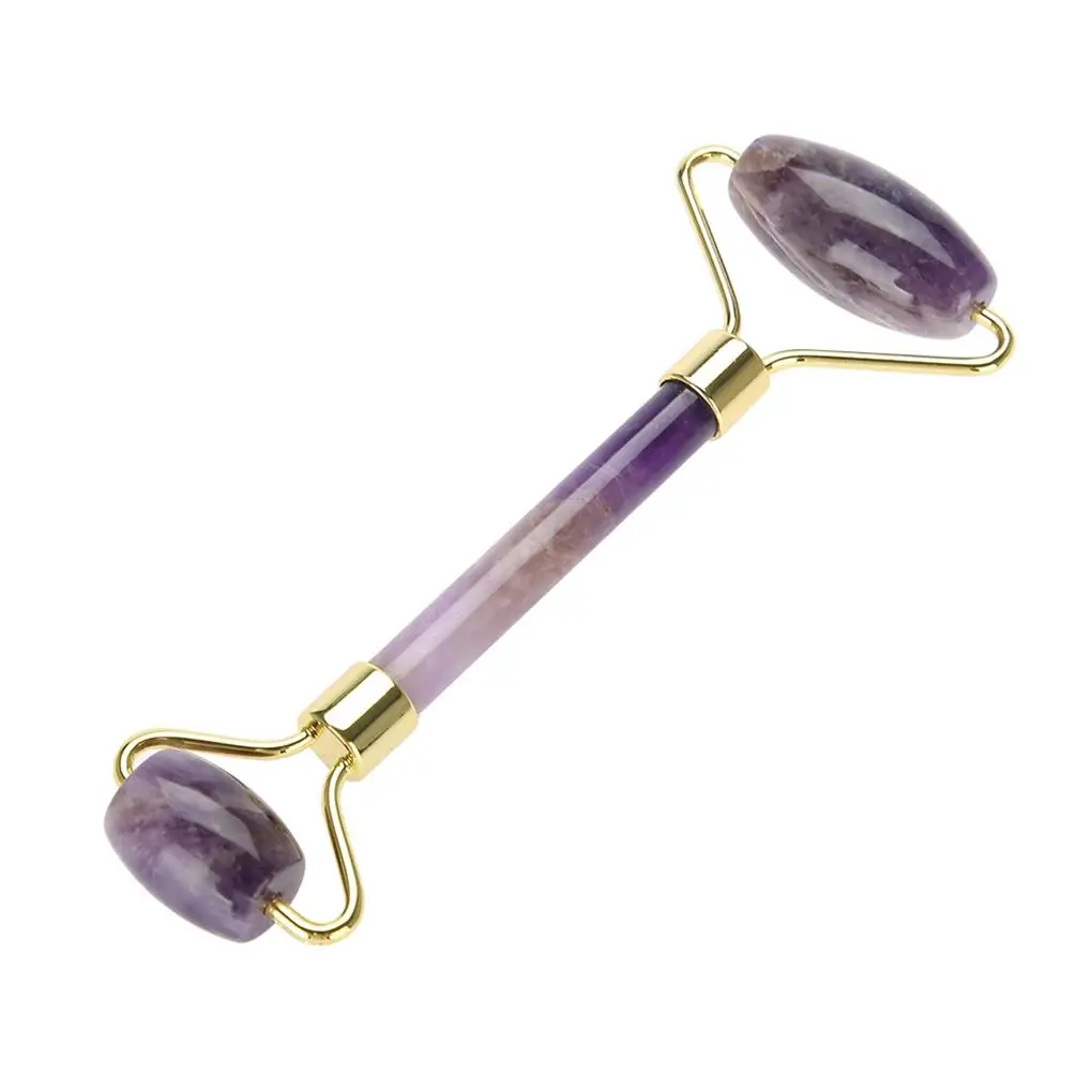 

Natural Jade Roller Massage Amethyst Facial Massage Anti Wrinkle Anti Aging for Face Eyes