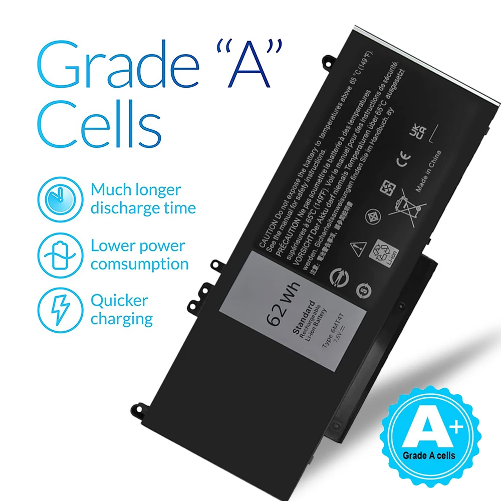 LISCN 7 6 В 62 Втч 6MT4T Аккумулятор для ноутбука DELL Latitude E5470 E5570 Pricision 15 3510 Series 7V69Y TXF9M 79VRK