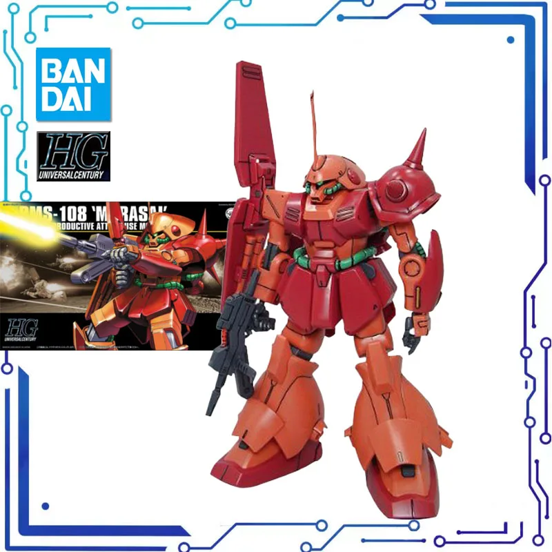

BANDAI Anime HG 1/144 RMS-108 Marasai New Mobile Report Gundam Assembly Plastic Model Kit Action Toys Figures Gift