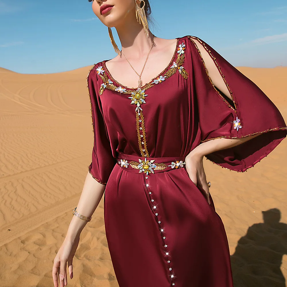 Eid Saudi Abaya Dubai Turkey Islam Arabic Muslim Dress Abayas for Women Wedding Caftan Marocain De Soiree Robe Femme Musulmane