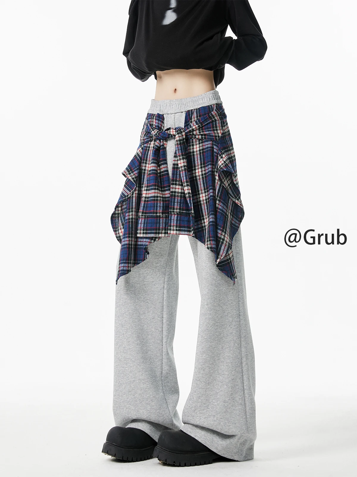 Грейс Руб американские уличные лоскутные спортивные штаны мужские зимние модные