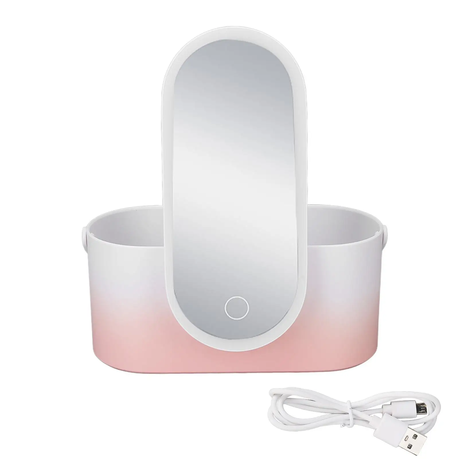 Розовый градиент искусственная кожа портативный складной контейнер для