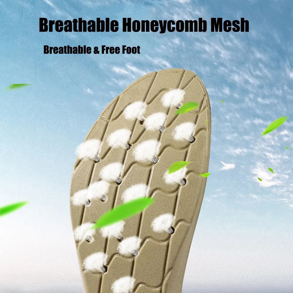 Wormwood Foot Acupressure Insoles Men Women Soft Breathable Sports Cushion Inserts Sweat-absorbing Deodorant Insole Shoe Pads