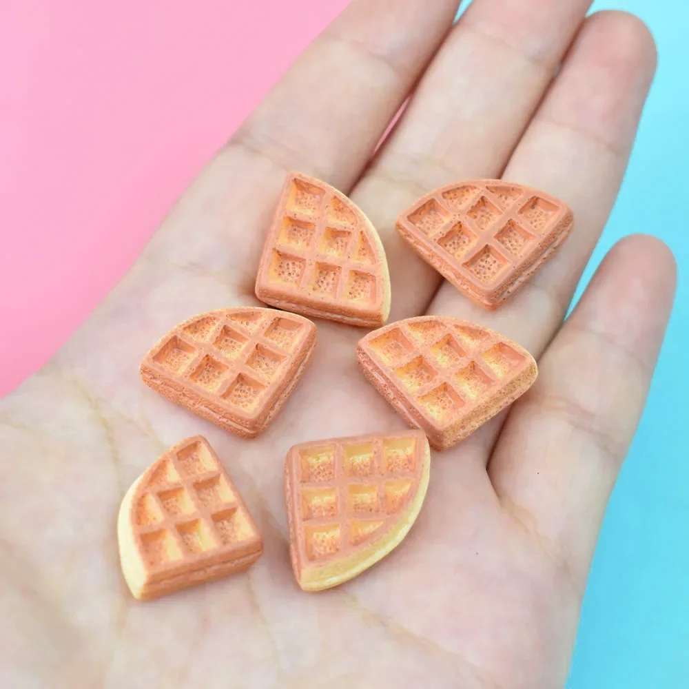 5 шт. миниатюрные вафельные маффины для кукольного домика полимерные вафли