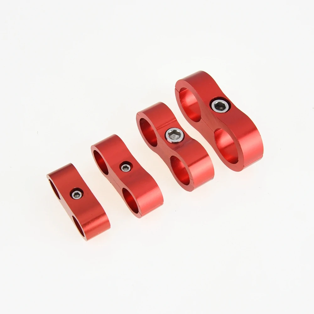 Универсальный хомут сепаратора шланга AN4 AN6 AN8 AN10, алюминиевый адаптер, масляная вода, топливная оплетка, концевой фитинг шланга