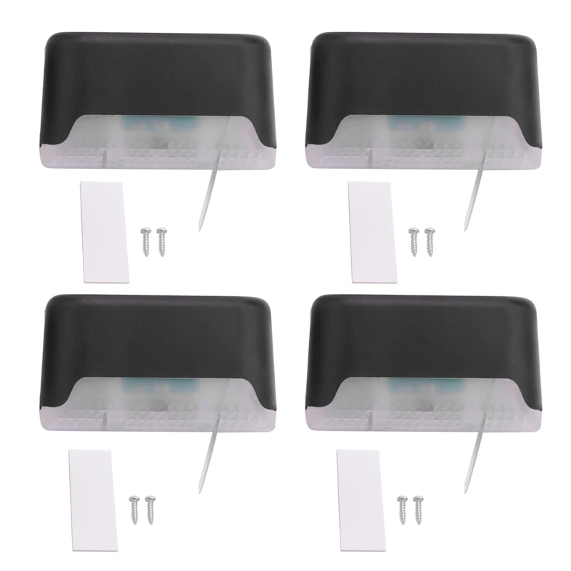 

4 шт. светодиодный светодиодные солнечные светильники для лестницы, сада, двора, забора