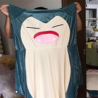 30 150cm pokemon snorlax plush pillow big soft anime snorlax plush toy with zipper only cover no filling kids gift for christmas