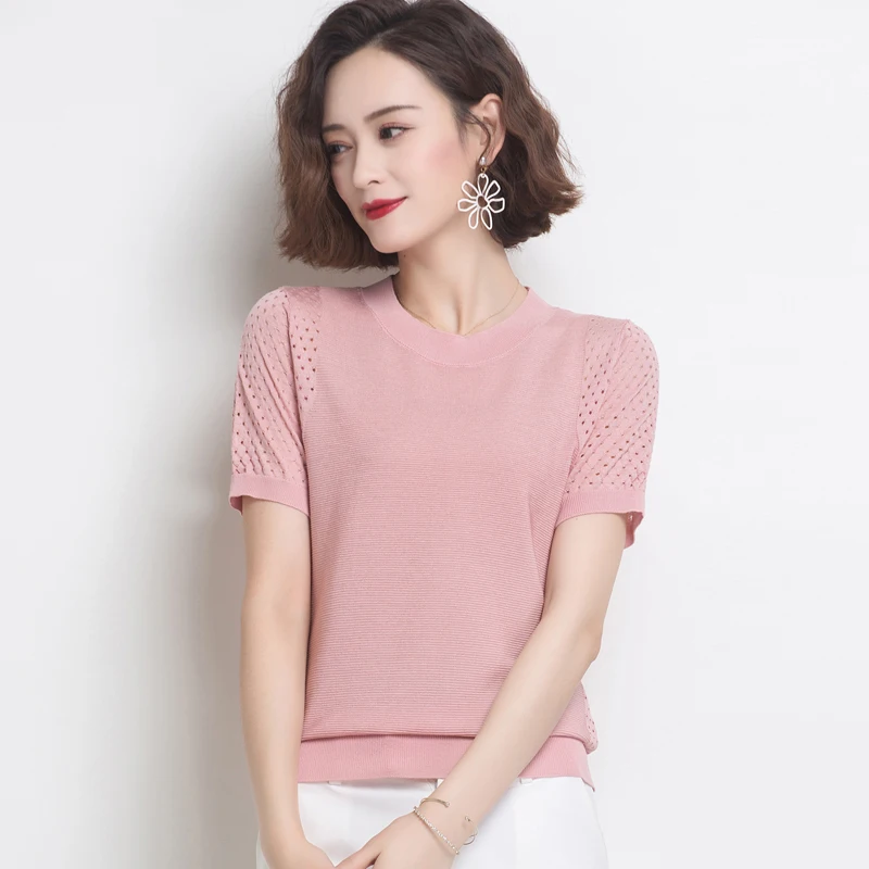 Женская футболка с коротким рукавом Tiansi Новинка лета 2022 женская топ тонкий