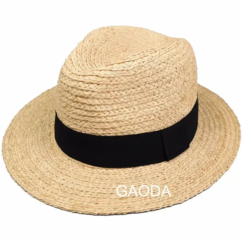 

2023 Lady Beach Sun Cap Male Summer Straw Hat Big Head Man Plus Size Fedoras 57cm 59cm 61cm 63cm
