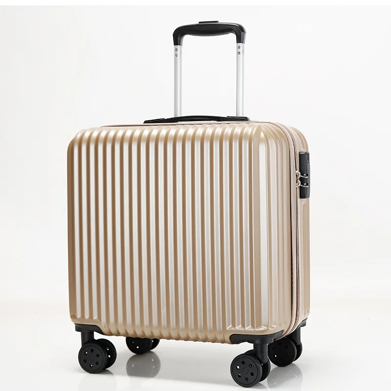 18 Inch Solid Color Mini Cute Boarding Travel Portable Case Password Trolley Case