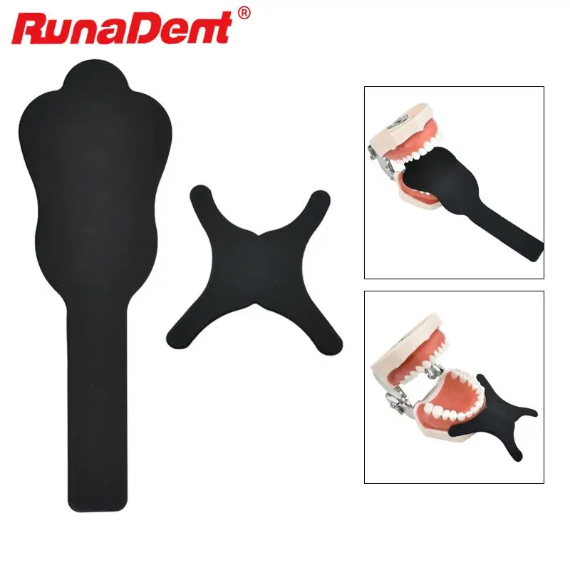 

Flexible Orthodontic Black Background Board Plate Metal and Silicon Oral Cheek Plate Dental Photo Contrast Tool