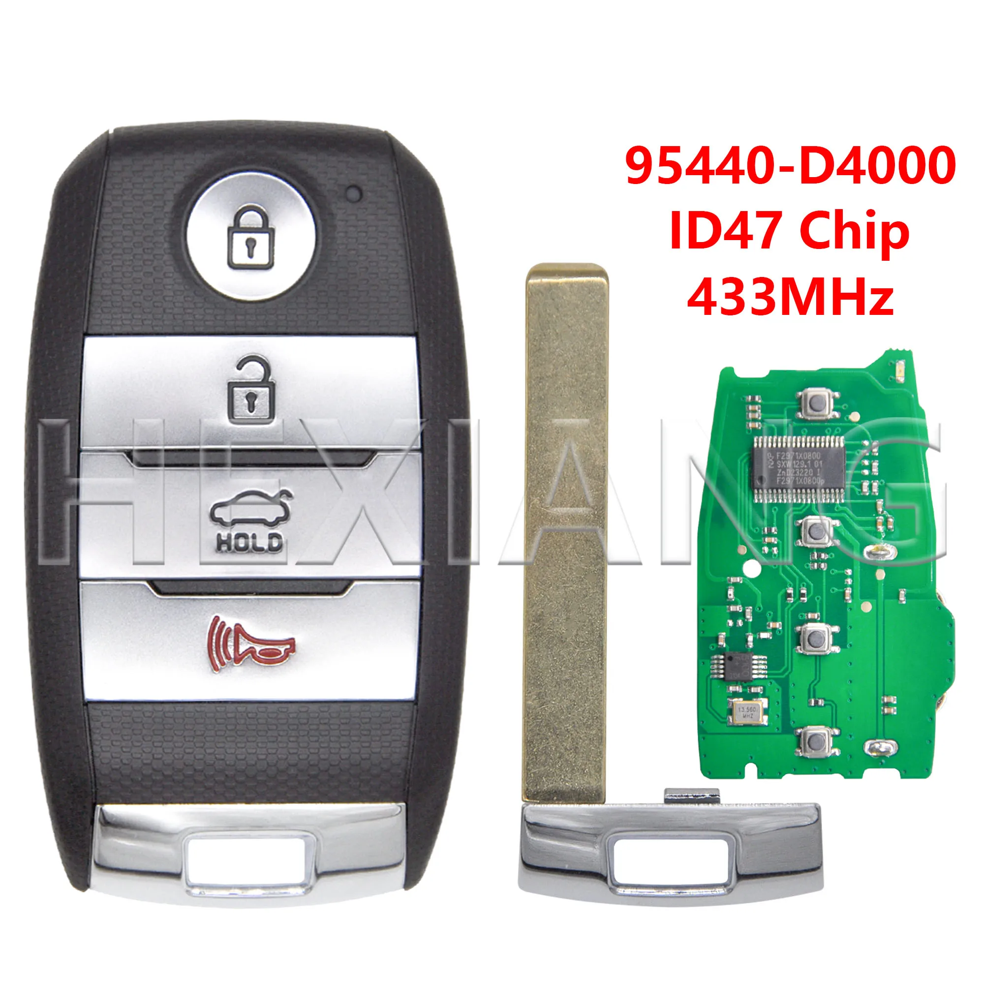 

HE SY5JFFGE04 95440-D4000 95440-D4100 ID47 чип 433 МГц бесключевой автомобильный дистанционный ключ для KIA Optima 2016 2017 2018 2019 2020